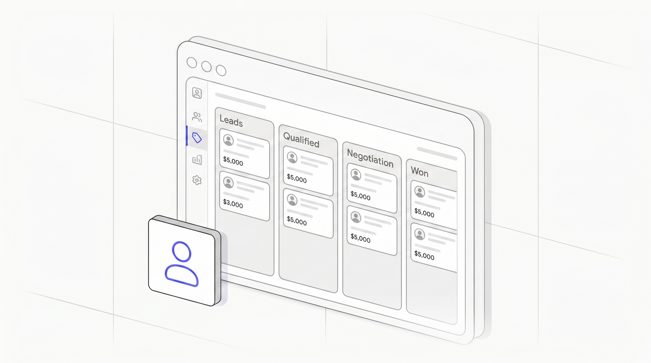Explorbot exploring a CRM sales pipeline